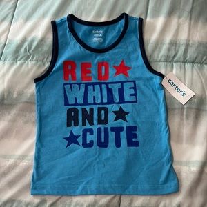 Red white and cute Carters 4T nwt